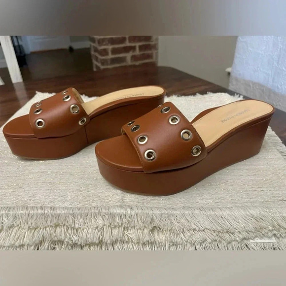 Marion Parke Triple Insole Brown Leather Sandals Size EU 40 US 10 Luxury Classic - Picture 4 of 11